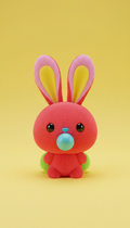Bubblegum Bunny Plush Toy