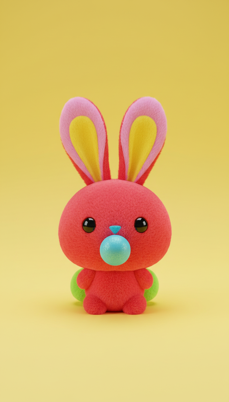Bubblegum Bunny Plush Toy